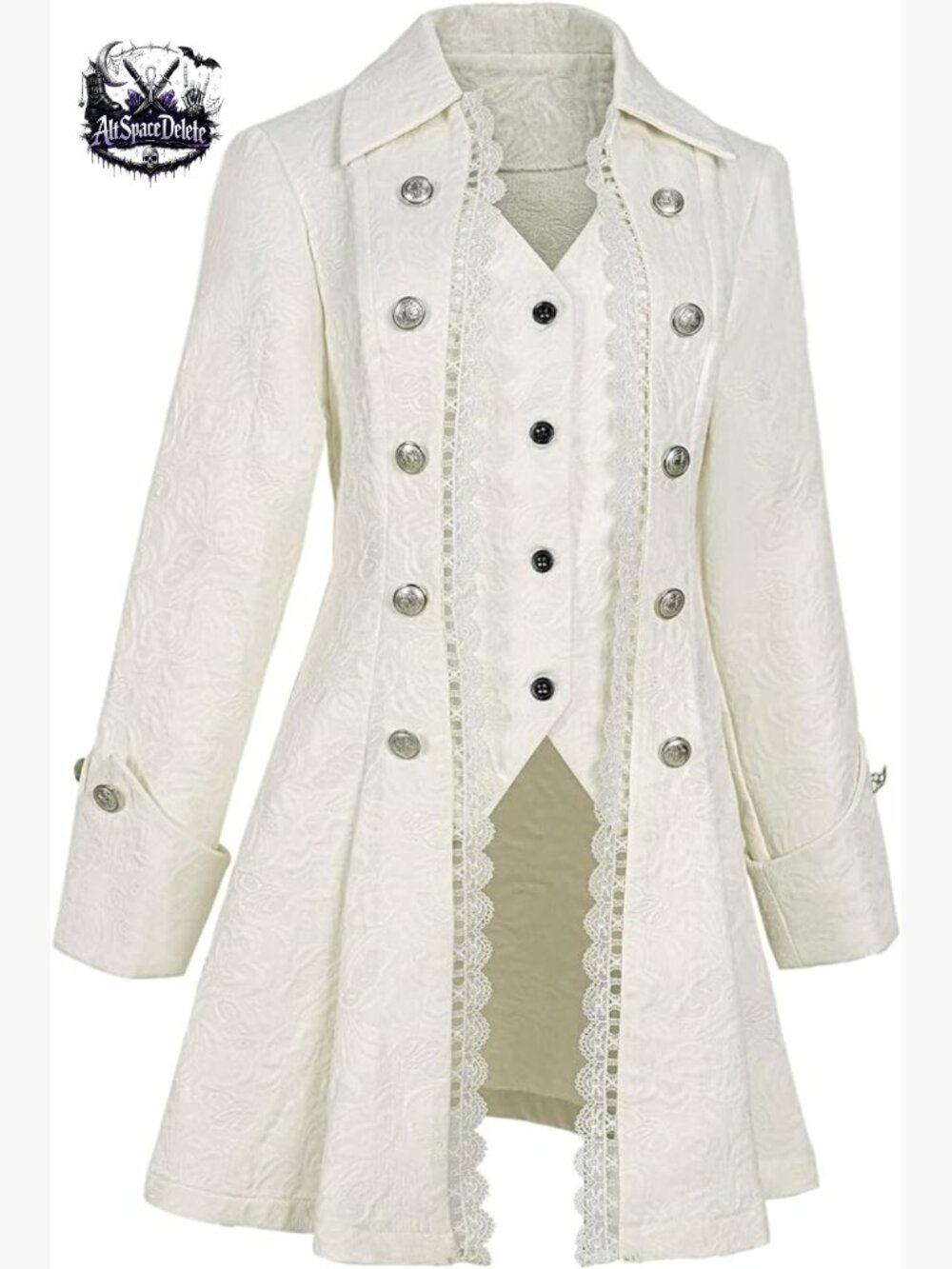 Steampunk Pirate Jacket Medieval Gothic Tailcoat Victorian Costume Coat